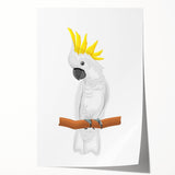 Cockatoo Parrot Nursery Wall Art – Baby Room & Kids Decor Print