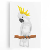 Cockatoo Parrot Nursery Wall Art – Baby Room & Kids Decor Print