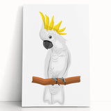 Cockatoo Parrot Nursery Wall Art – Baby Room & Kids Decor Print