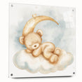Sleepy Bear - Kids Room Wall Art Canvas and Framed Options