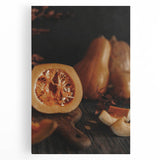 Large black and white stretched canvas featuring an abstract design, suitable as kitchen art.