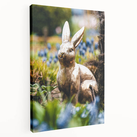 Large abstract spring-themed art on stretched canvas with vibrant green and yellow tones, ideal for kitchen wall decor.