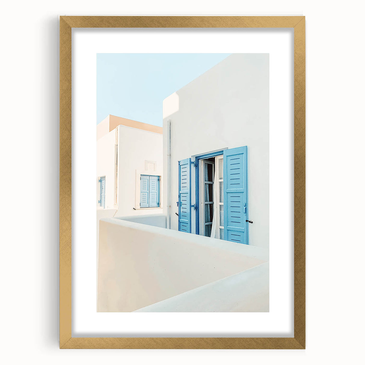 Extra large abstract art print with textured design in warm summer hues on a gold-framed canvas, ideal for living room decor.