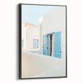 Black and white landscape art painting on framed canvas, featuring a vintage-style summer scene, ideal for bedroom decor.