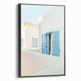 Black and white landscape art painting on framed canvas, featuring a vintage-style summer scene, ideal for bedroom decor.