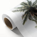 Art Deco style poster of a summer scene on rolled canvas, featuring soft pastel colors, ideal for nursery wall art.