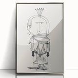 Witch with a Comb Wall Art - Abstract Minimalist Print by Paul Klee