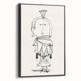 Witch with a Comb Wall Art - Abstract Minimalist Print by Paul Klee