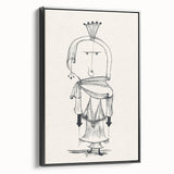 Witch with a Comb Wall Art - Abstract Minimalist Print by Paul Klee