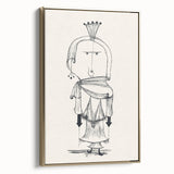 Witch with a Comb Wall Art - Abstract Minimalist Print by Paul Klee