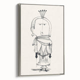 Witch with a Comb Wall Art - Abstract Minimalist Print by Paul Klee