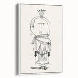 Witch with a Comb Wall Art - Abstract Minimalist Print by Paul Klee