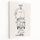 Witch with a Comb Wall Art - Abstract Minimalist Print by Paul Klee