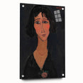Abstract Modern Portrait - Modigliani Inspired Modern Wall Art Print