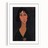 Abstract Modern Portrait - Modigliani Inspired Modern Wall Art Print