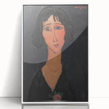Abstract Modern Portrait - Modigliani Inspired Modern Wall Art Print