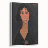 Abstract Modern Portrait - Modigliani Inspired Modern Wall Art Print