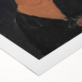 Abstract Modern Portrait - Modigliani Inspired Modern Wall Art Print