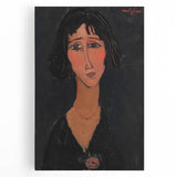 Abstract Modern Portrait - Modigliani Inspired Modern Wall Art Print