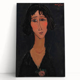 Abstract Modern Portrait - Modigliani Inspired Modern Wall Art Print