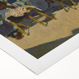 Abstract Market Scene - Modern Wall Art in Minimalist Contemporary Style