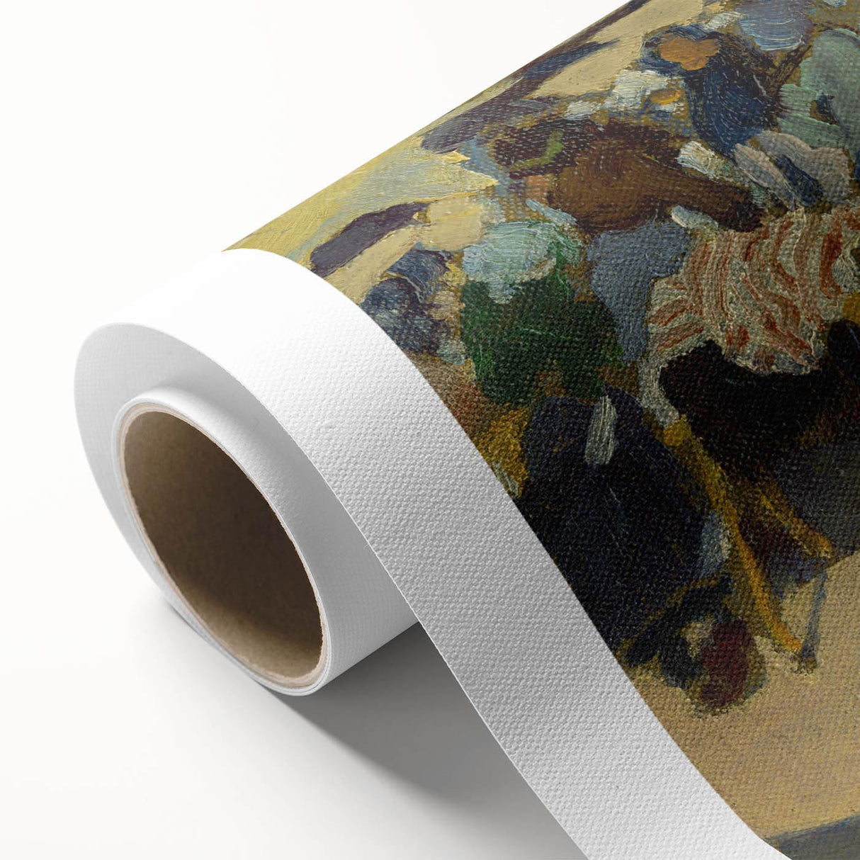 Abstract Market Scene - Modern Wall Art in Minimalist Contemporary Style