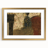 Modern Abstract Portrait - Woman Sitting by the Fireside Wall Art