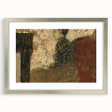 Modern Abstract Portrait - Woman Sitting by the Fireside Wall Art