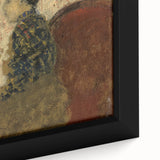 Modern Abstract Portrait - Woman Sitting by the Fireside Wall Art