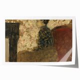 Modern Abstract Portrait - Woman Sitting by the Fireside Wall Art