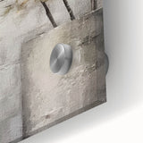 Close-up of an abstract floral wall art piece, showcasing vibrant colors and intricate details on acrylic glass, perfect for modern home decor.