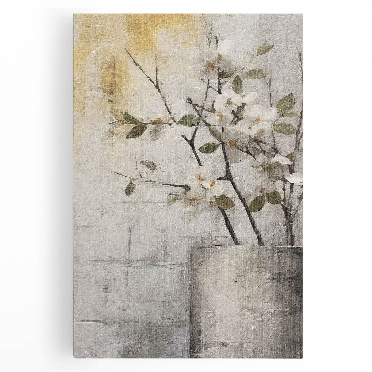 Abstract floral wall art on stretched canvas showcases vibrant colors and intricate designs, perfect for modern home decor. Ideal for adding a touch of elegance to any room.
