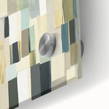 Contemporary Abstract Canvas – Earthy Grid in Olive, Beige & Sage