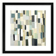Contemporary Abstract Canvas – Earthy Grid in Olive, Beige & Sage