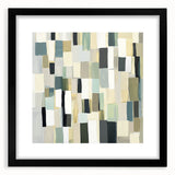 Contemporary Abstract Canvas – Earthy Grid in Olive, Beige & Sage