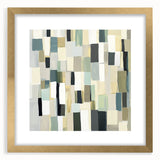 Contemporary Abstract Canvas – Earthy Grid in Olive, Beige & Sage