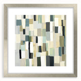 Contemporary Abstract Canvas – Earthy Grid in Olive, Beige & Sage