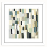 Contemporary Abstract Canvas – Earthy Grid in Olive, Beige & Sage