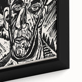Expressionist Art - Monochrome Landscape Portrait in Bold Design