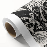 Expressionist Art - Monochrome Landscape Portrait in Bold Design