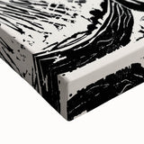 Expressionist Art - Monochrome Landscape Portrait in Bold Design