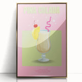 Art deco poster of food and drinks in gold and black hues on acrylic, ideal for modern kitchen decor.