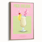 Framed canvas featuring a vintage poster of a black and gold landscape painting, ideal for bedroom wall art.