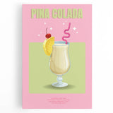 Large black and white stretched canvas featuring assorted kitchen utensils, ideal for kitchen wall art.