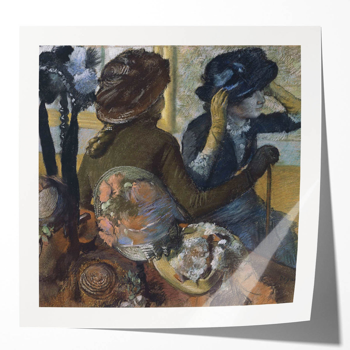 At the Milliner’s by Degas: Elegant Impressionist Hat Shop Wall Art