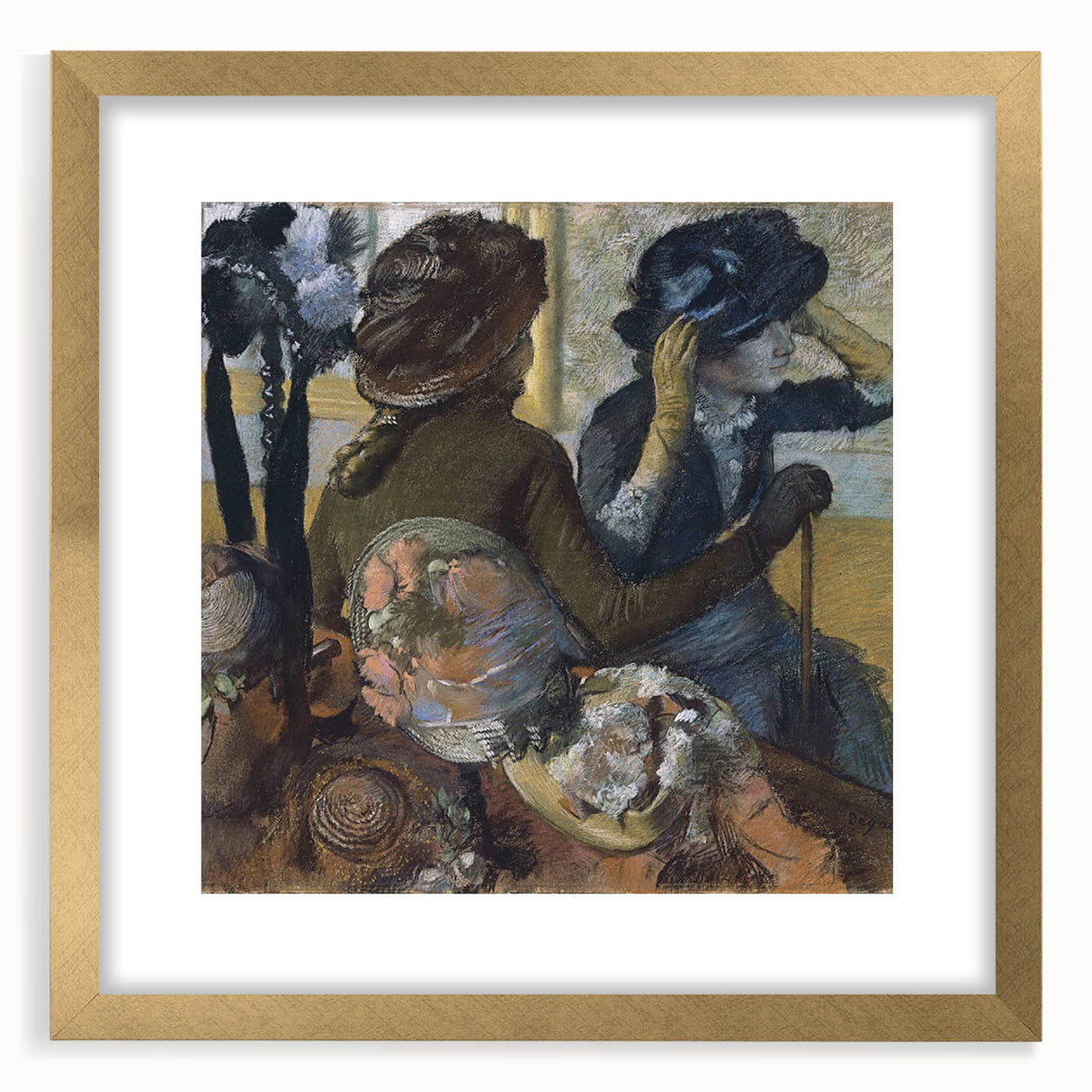 At the Milliner’s by Degas: Elegant Impressionist Hat Shop Wall Art