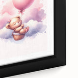 Dreamy Teddy with Balloon Print - Girls Bedroom Wall Art