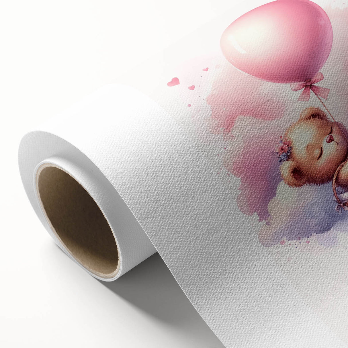 Dreamy Teddy with Balloon Print - Girls Bedroom Wall Art