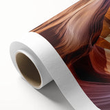 Stunning landscape rolled canvas depicting vibrant canyons in rich earthy tones, packaged securely in a durable tube for safe shipping and display. Perfect for nature lovers and home decor enthusiasts.