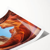 Stunning landscape print showcasing vibrant canyons in rich earthy tones, rolled and ready for display, perfect for enhancing home decor with natural beauty.